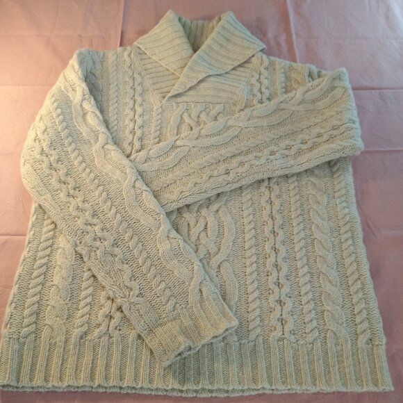 NWOT Loft604 Creative Frame Of Mind Men Large Heavy 100% Wool Sweater Turtleneck - Picture 1 of 6